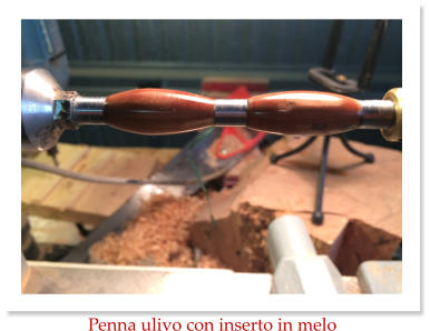 Penna ulivo con inserto in melo